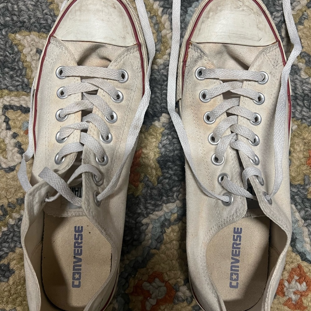 Converse White Allstar Sneakers-Men’s Size 9